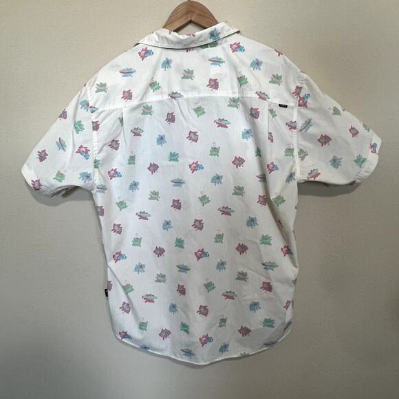 Howler Bros Aransas Button Down Shirt Bienvenidos Miami Shirt Ltd Edition Sz L - Picture 5 of 8